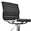 Crosby St. Maxwell Adjustable Faux Leather Barstool, Black