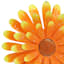 Yellow Metal Flower Outdoor Wall Decor, 13"