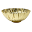 Gold Metal Ruffled Bowl, 11.6"