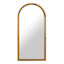 Honeybloom Arched Wooden Wall Mirror, 20x42