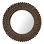 Found & Fable Carved Flower Round Wall Mirror, 24"