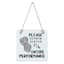 Please Remain Seated Bathroom Wall Decor, 8"
