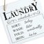 Laundry Schedule Wall Sign, 8"