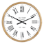 Honeybloom Wooden Framed Round Wall Clock, 25"