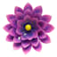 Purple Metal Flower Outdoor Wall Decor, 11"
