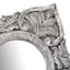 Grey Square Carved Wall Mirror, 14"