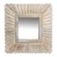 3-Piece White Gold Wall Mirror Set, 8"