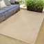 (E504) Origins Beige Outdoor Area Rug, 5x7