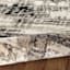 (B869) Crosby St. Mackenzie Neutral & Black Abstract Area Rug, 5x7