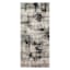 (B869) Crosby St. Mackenzie Neutral & Black Abstract Runner, 2x7