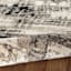 (B869) Crosby St. Mackenzie Neutral & Black Abstract Runner, 2x7