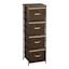 Joel 4-Drawer Storage Tower, Brown