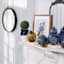 Providence Single Ball Boxwood Topiary in White Ceramic Pot, 16"