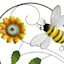 Bee & Sunflower Outdoor Wall Decor, 15.2"