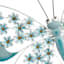 Blue Metal Butterfly Outdoor Wall Decor, 17.7"