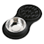 1.5-Cup Black Silicone Slow Pet Bowl Set, Medium