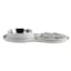 1.5-Cup Grey Silicone Slow Pet Bowl Set, Medium