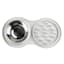 1.5-Cup Grey Silicone Slow Pet Bowl Set, Medium