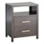 Crosby St. Rue Wooden Nightstand, Espresso