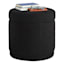 Crosby St. Neo Round Storage Ottoman, Black