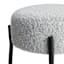Crosby St. Harwood White & Black Backless Counter Stool, 26"