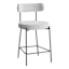 Crosby St. Harwood Counter Stool, White & Black