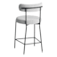 Crosby St. Harwood Counter Stool, White & Black