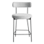 Crosby St. Harwood Counter Stool, White & Black
