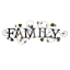 Family Iron Outdoor Wall Decor, 37x13
