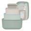 4-Piece Rectangle Storage Bowl Containers, Green
