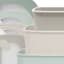 4-Piece Rectangle Storage Bowl Containers, Green
