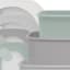 4-Piece Rectangle Storage Bowls, Light Grey