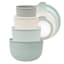 4-Piece Round Storage Bowl Containers, Green