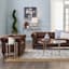 Providence Chesterfield Brown Faux Leather Tufted Accent Chair