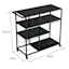 Crosby St. Brooklyn Metal Bar Cart, Black