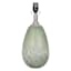 Found & Fable Green Recycled Art Glass Small Lamp Base, 16.8"
