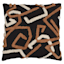 Crosby St. Black Abstract Tufted Throw Pillow, 18"
