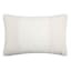 Honeybloom Beige Woven Textured Patch Pillow 14x22
