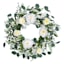 White Peony Floral Wreath, 22"