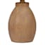 Light Wash Wood Finish Mini Table Lamp with Shade, 12"