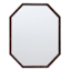 Wood Framed Octagon Mirror, 8x10