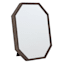 Wood Framed Octagon Mirror, 8x10