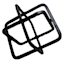 Found & Fable Gold Cube Deco Sculpture, 7"