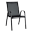 Stackable Sling Patio Chair, Black