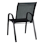 Stackable Sling Patio Chair, Black