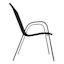 Stackable Sling Patio Chair, Black