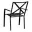 Crosby St Grammercy Black X-Back Outdoor Dining Chair