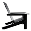 Outdoor Wooden Adirondack Chair, Black