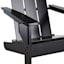 Outdoor Wooden Adirondack Chair, Black