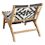 Tracey Boyd Maya Black & White Armless Patio Chair